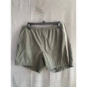 Vintage Armani Exchange A|X Sage Green Mesh Lined Nylon Athletic Shorts Men’s M